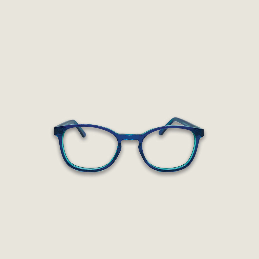 Zephire Seabreeze children's blue light blocking glasses front view