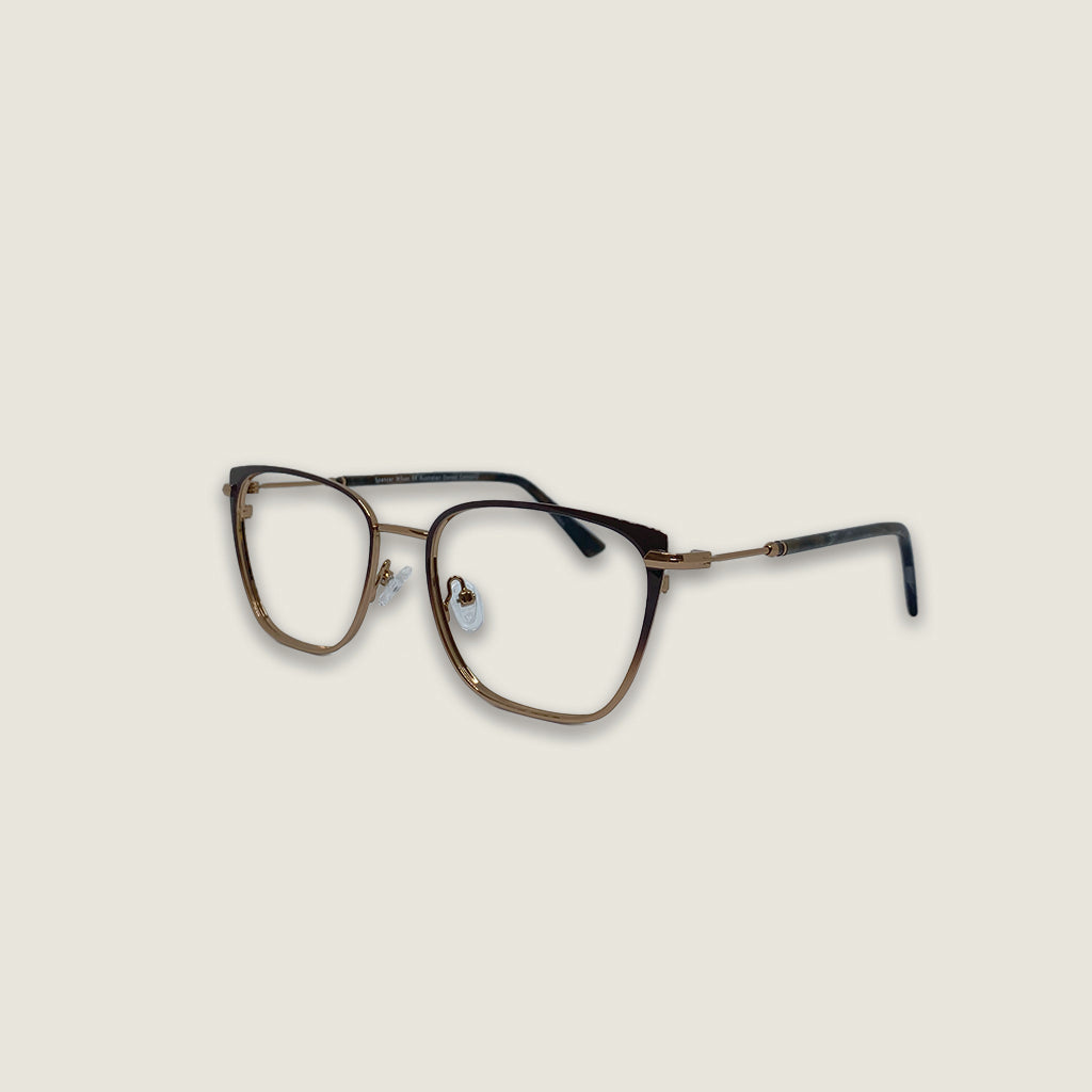 Zephire Bronze women's blue light glasses side profile