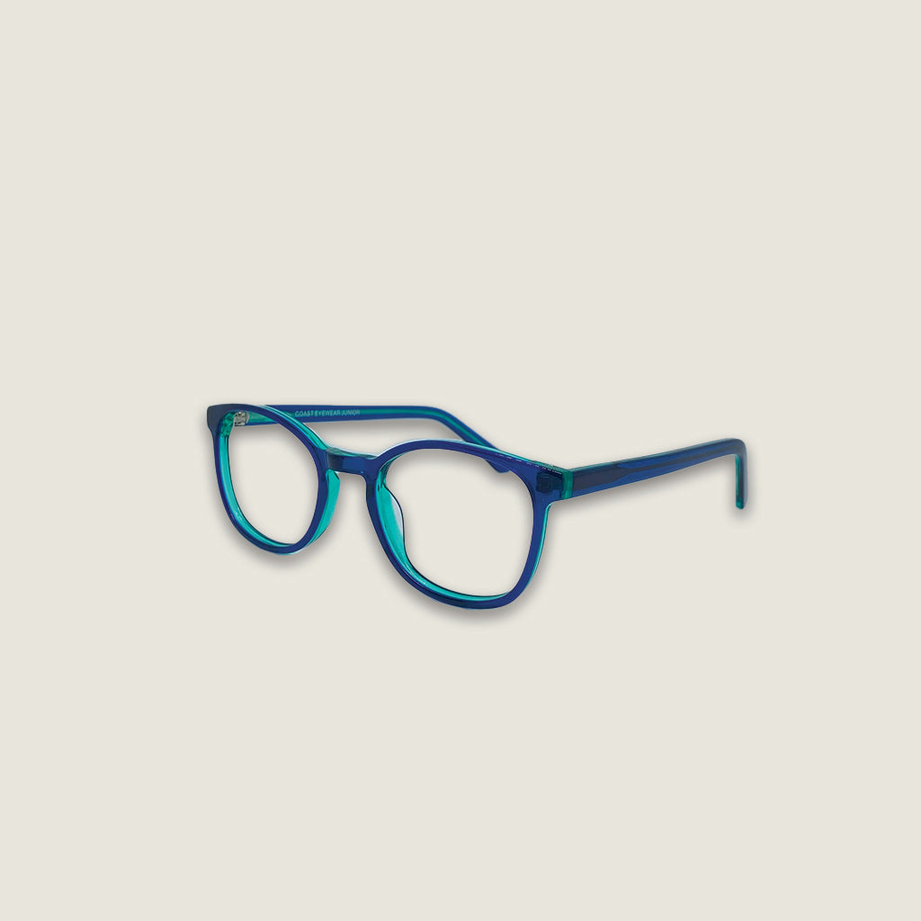 Zephire Seabreeze kids blue light glasses side profile