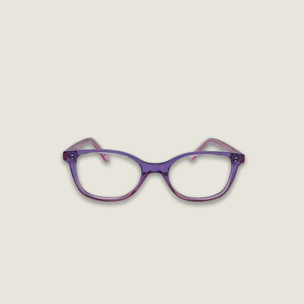 Zephire Violet Dusk children's blue light blocking glasses front view