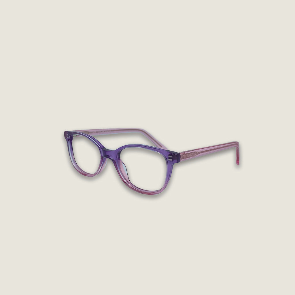 Zephire Violet Dusk kids blue light glasses side profile