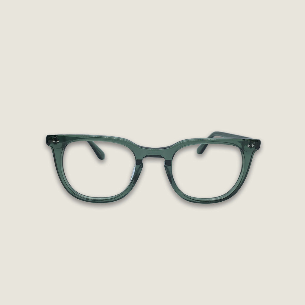 Zephire Sage unisex blue light blocking glasses front view